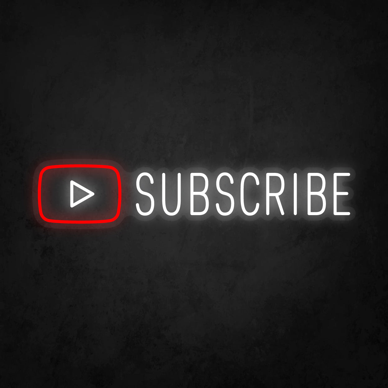 LED Neon Sign - Youtube Play Subscribe Large