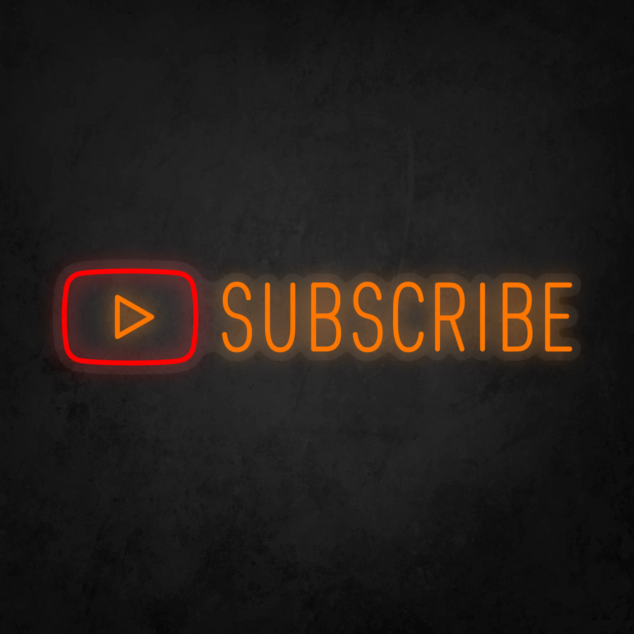 LED Neon Sign - Youtube Play Subscribe Large