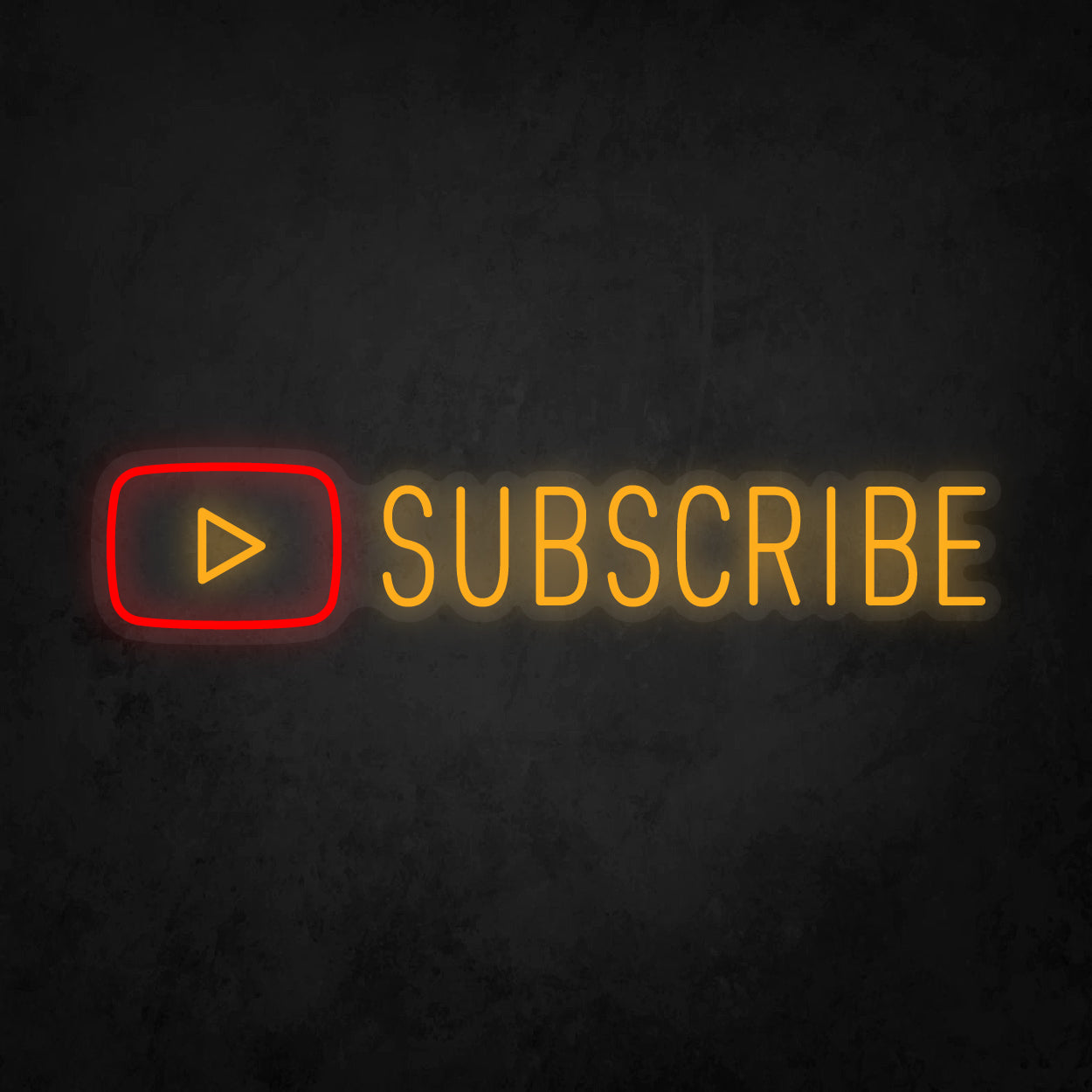 LED Neon Sign - Youtube Play Subscribe Large