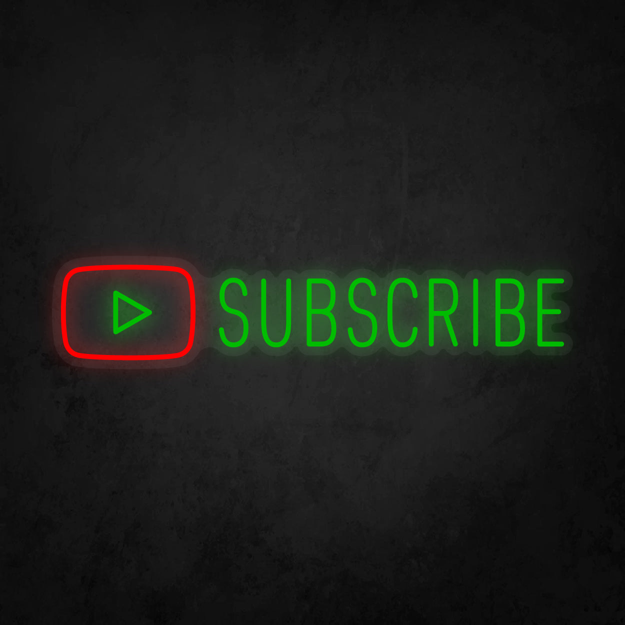LED Neon Sign - Youtube Play Subscribe Large