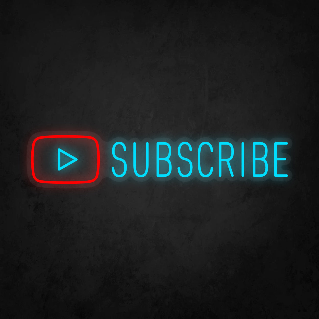 LED Neon Sign - Youtube Play Subscribe Large