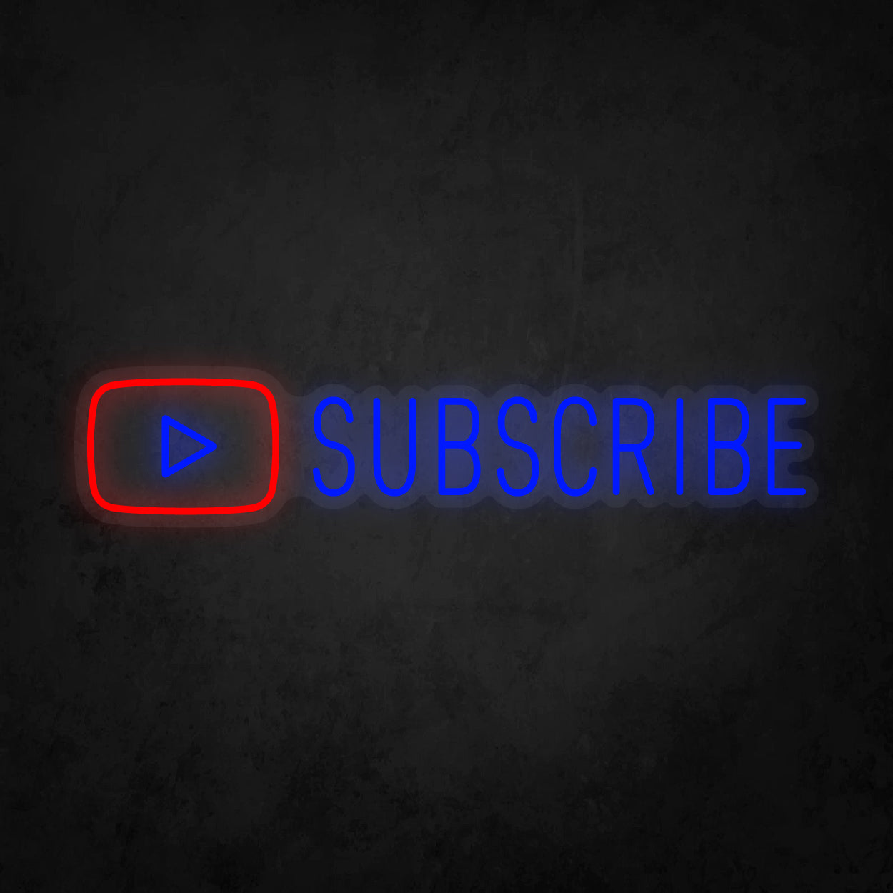 LED Neon Sign - Youtube Play Subscribe Large