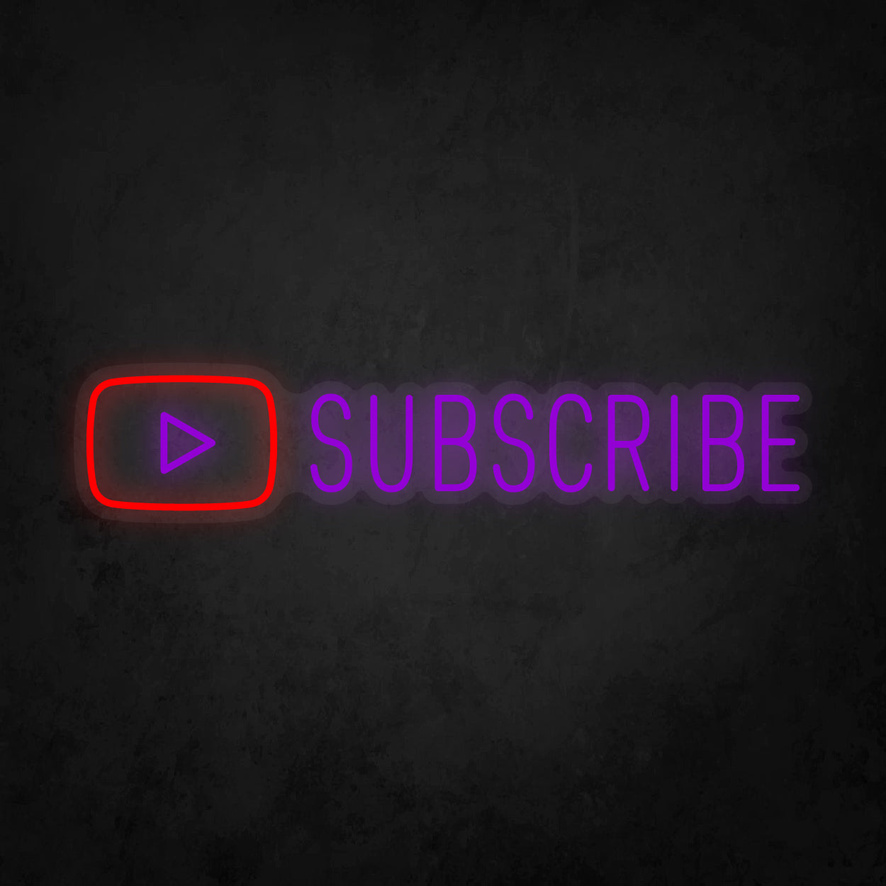 LED Neon Sign - Youtube Play Subscribe Large