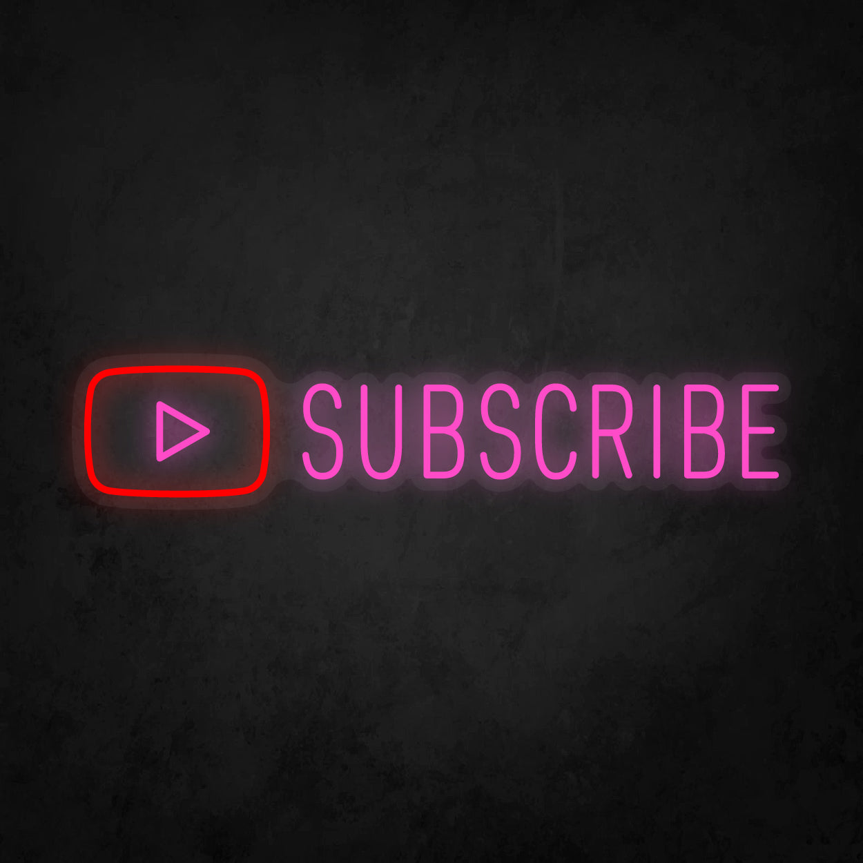 LED Neon Sign - Youtube Play Subscribe Large