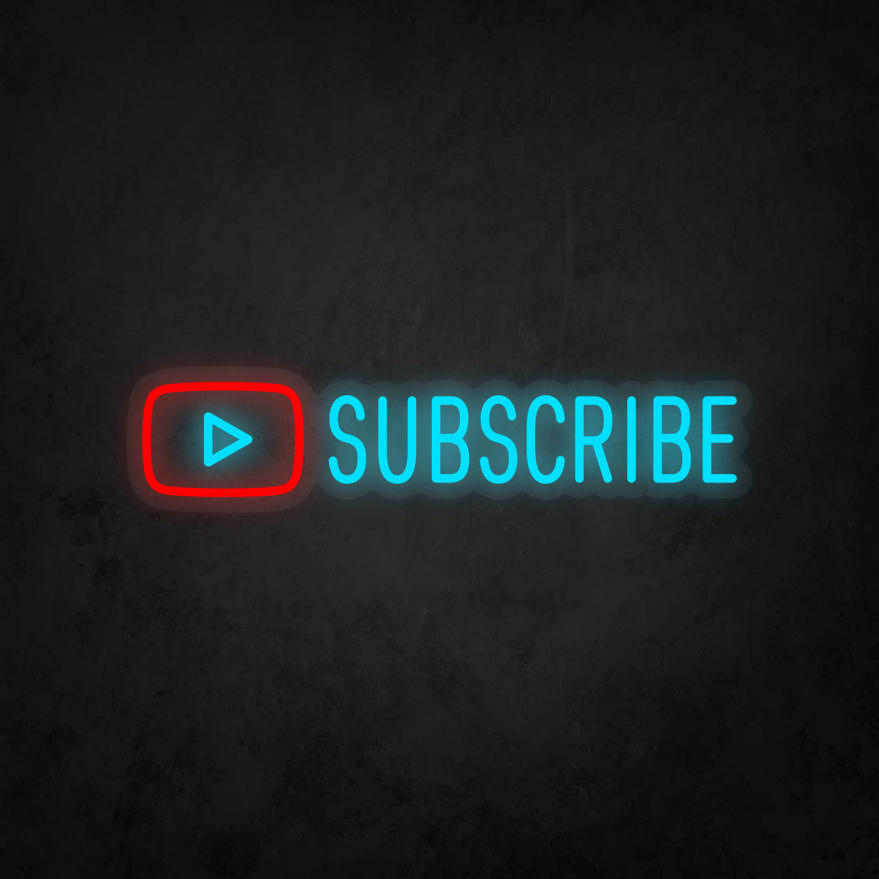 LED Neon Sign - Youtube Play Subscribe Small