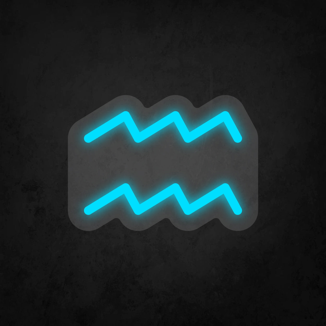 LED Neon Sign - Zodiac Sign - Aquarius - Small