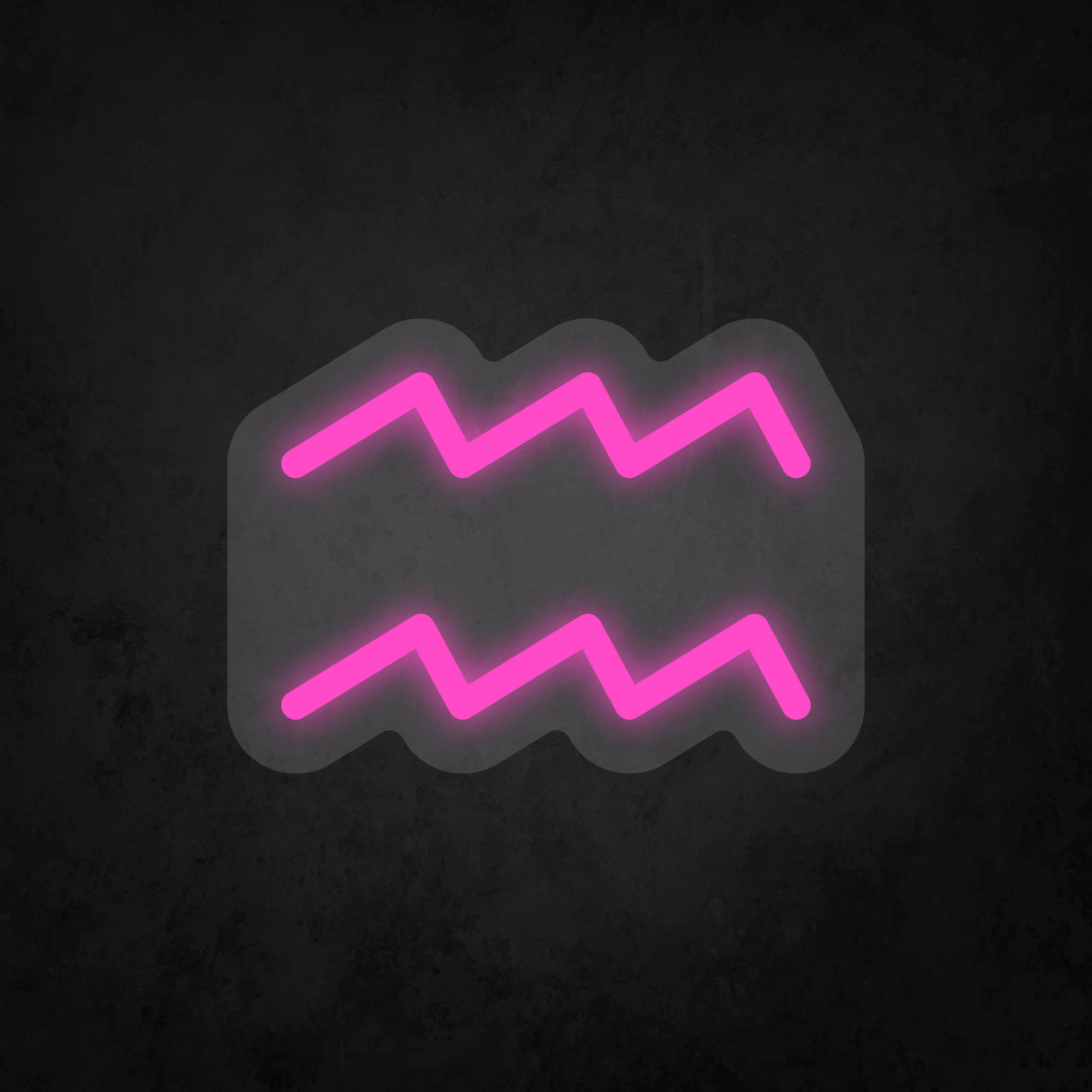 LED Neon Sign - Zodiac Sign - Aquarius - Small