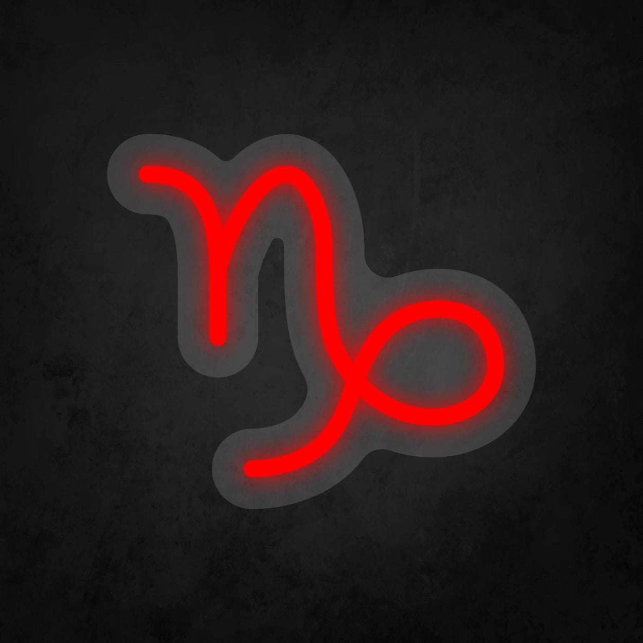 LED Neon Sign - Zodiac Sign - Capricorn - Small