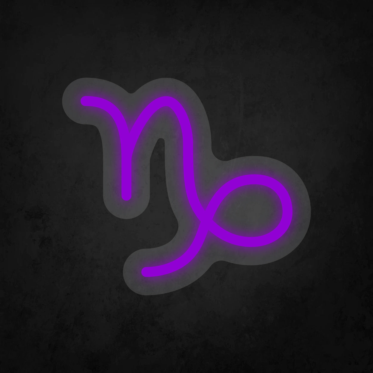 LED Neon Sign - Zodiac Sign - Capricorn - Small