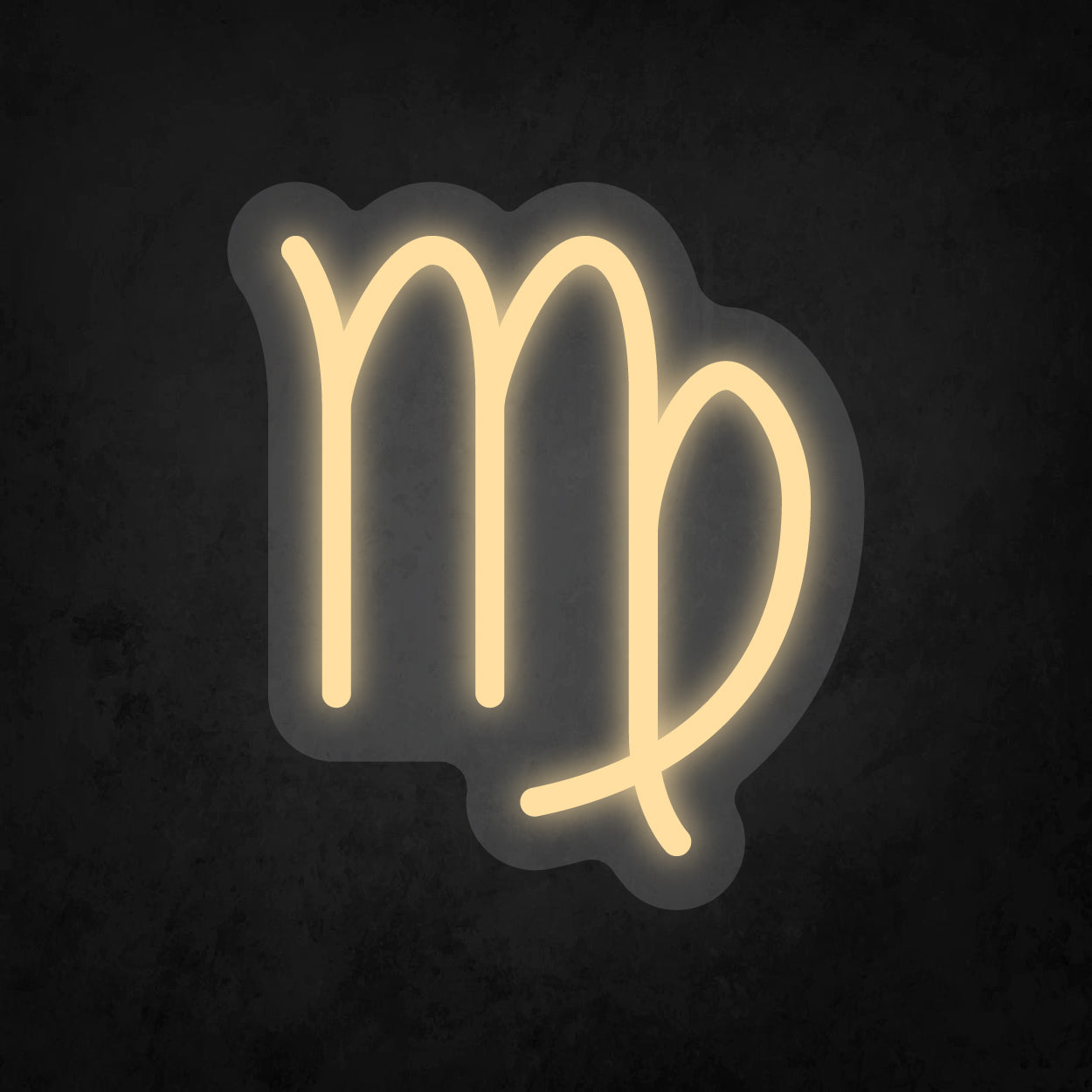 LED Neon Sign - Zodiac Sign - Virgo - Small