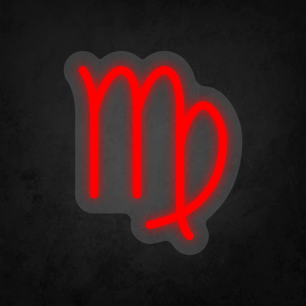 LED Neon Sign - Zodiac Sign - Virgo - Small