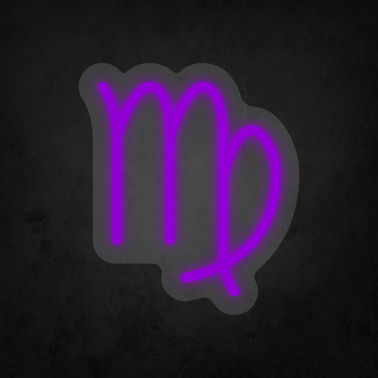 LED Neon Sign - Zodiac Sign - Virgo - Small