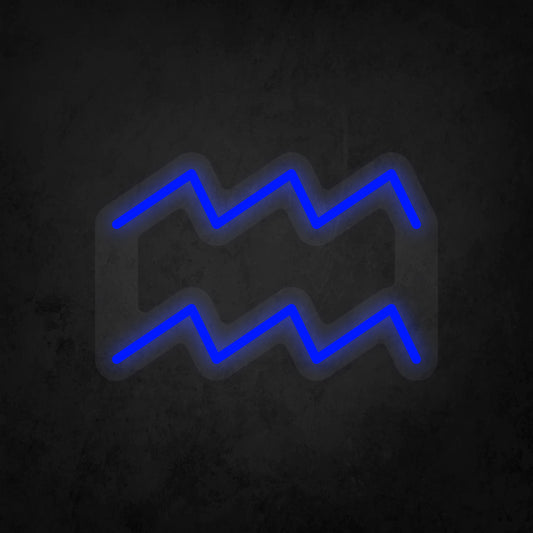 LED Neon Sign - Zodiac Sign - Aquarius