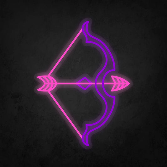 LED Neon Sign - Bow & Arrow