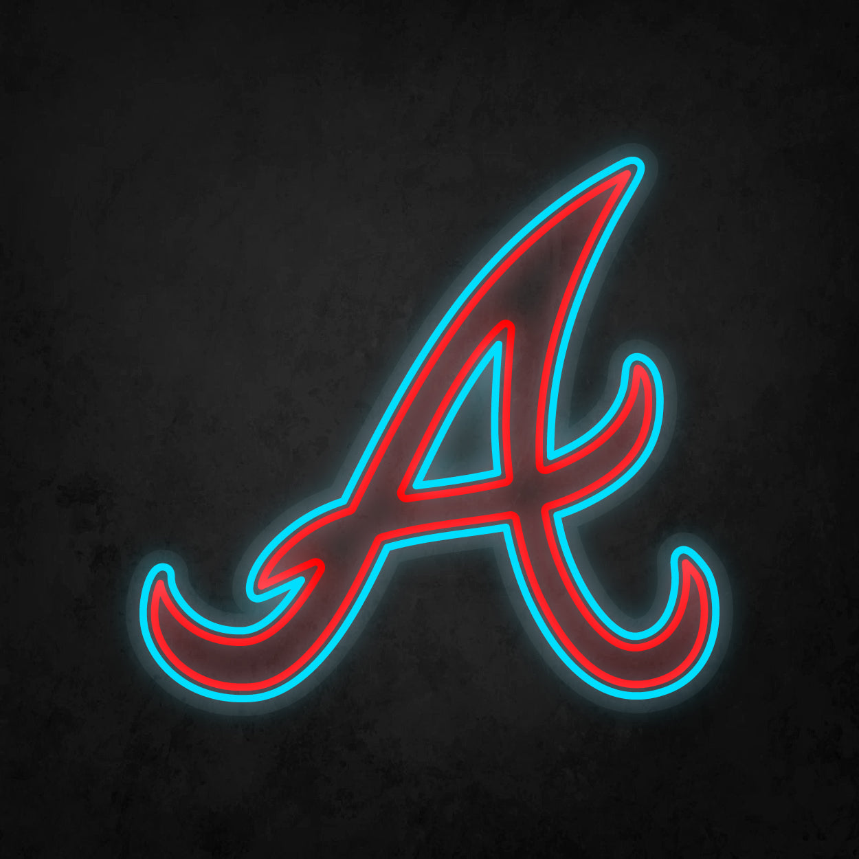 LED Neon Sign - Atlanta Braves Large