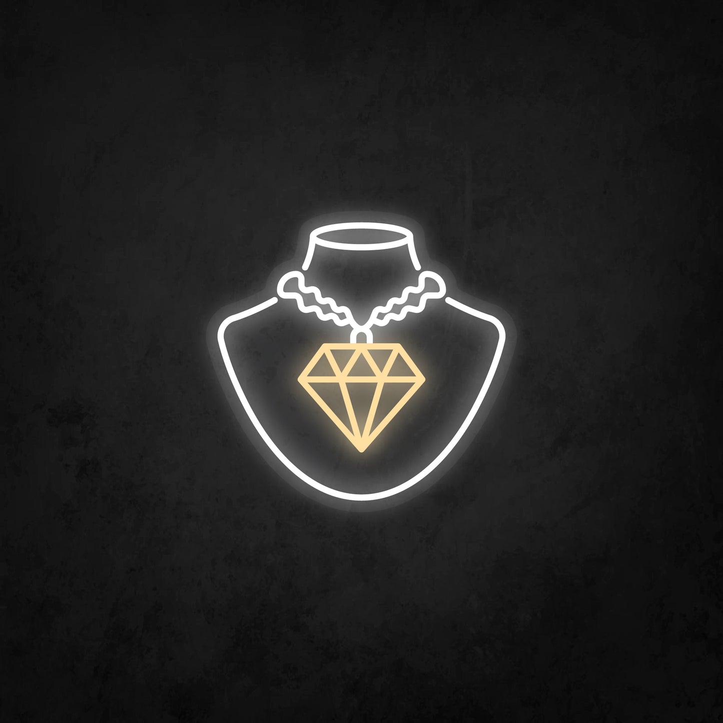 LED Neon Sign - Diamond Necklace