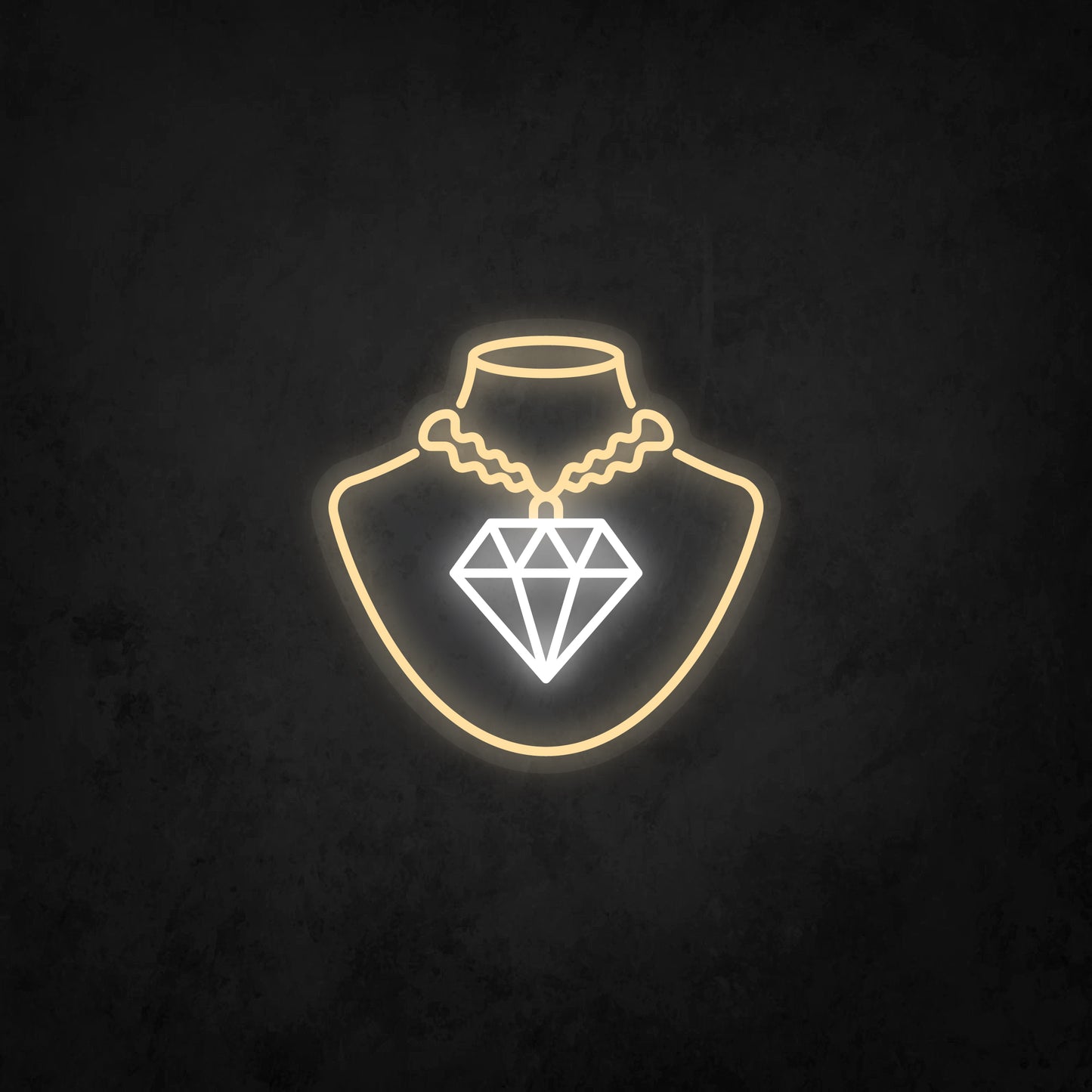LED Neon Sign - Diamond Necklace