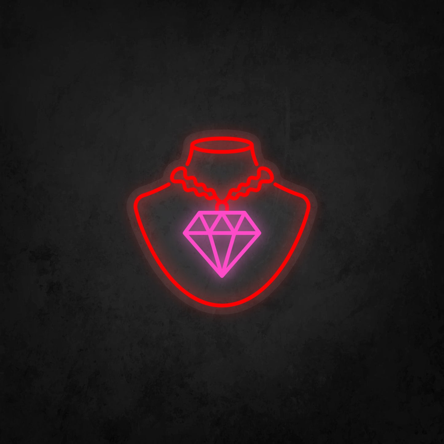 LED Neon Sign - Diamond Necklace