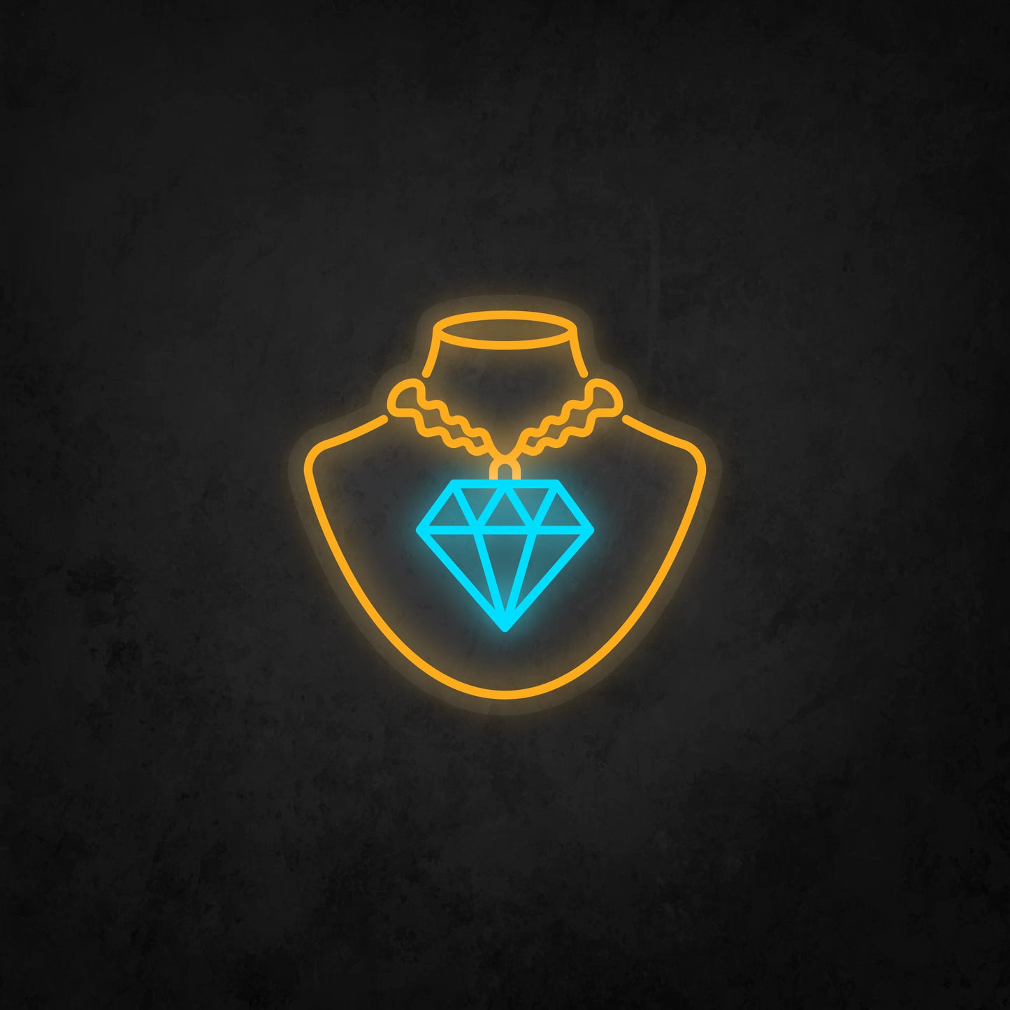 LED Neon Sign - Diamond Necklace