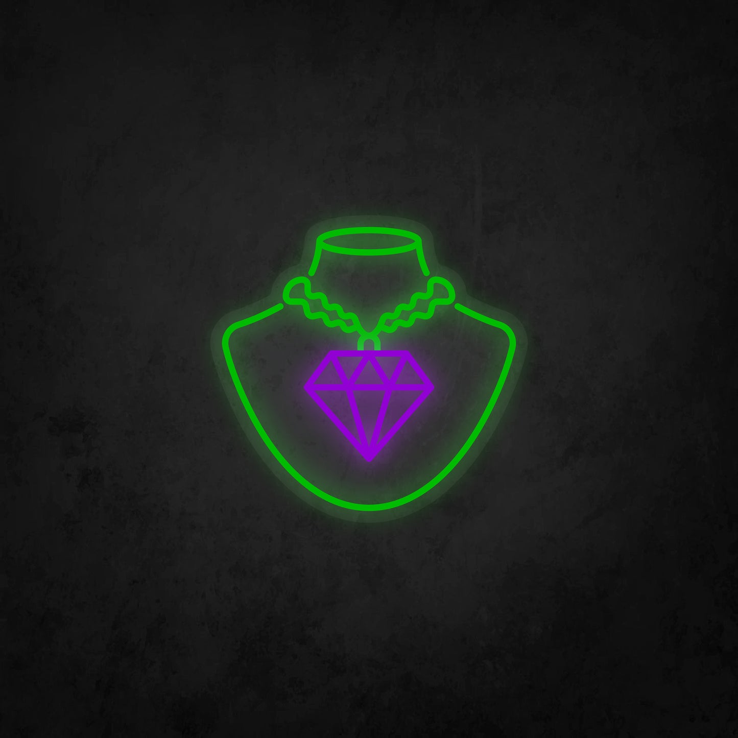 LED Neon Sign - Diamond Necklace