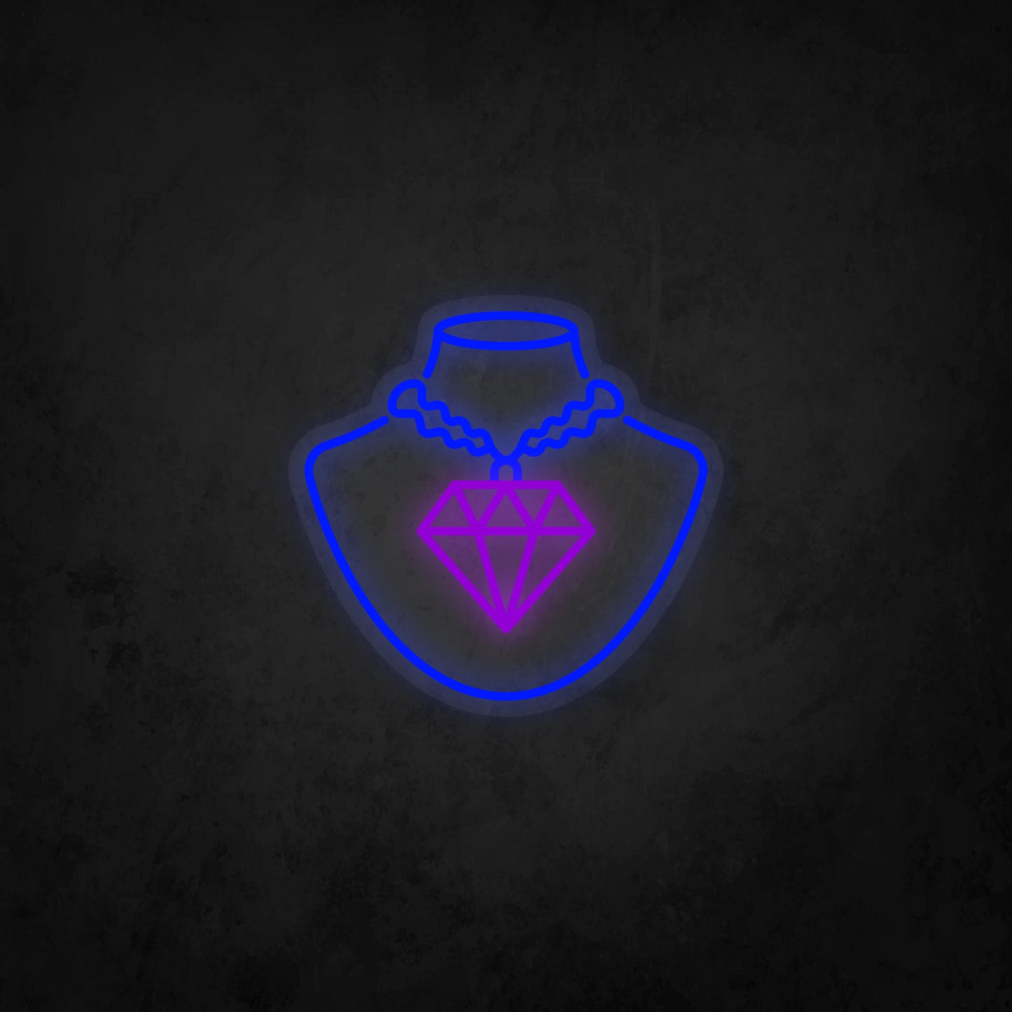 LED Neon Sign - Diamond Necklace