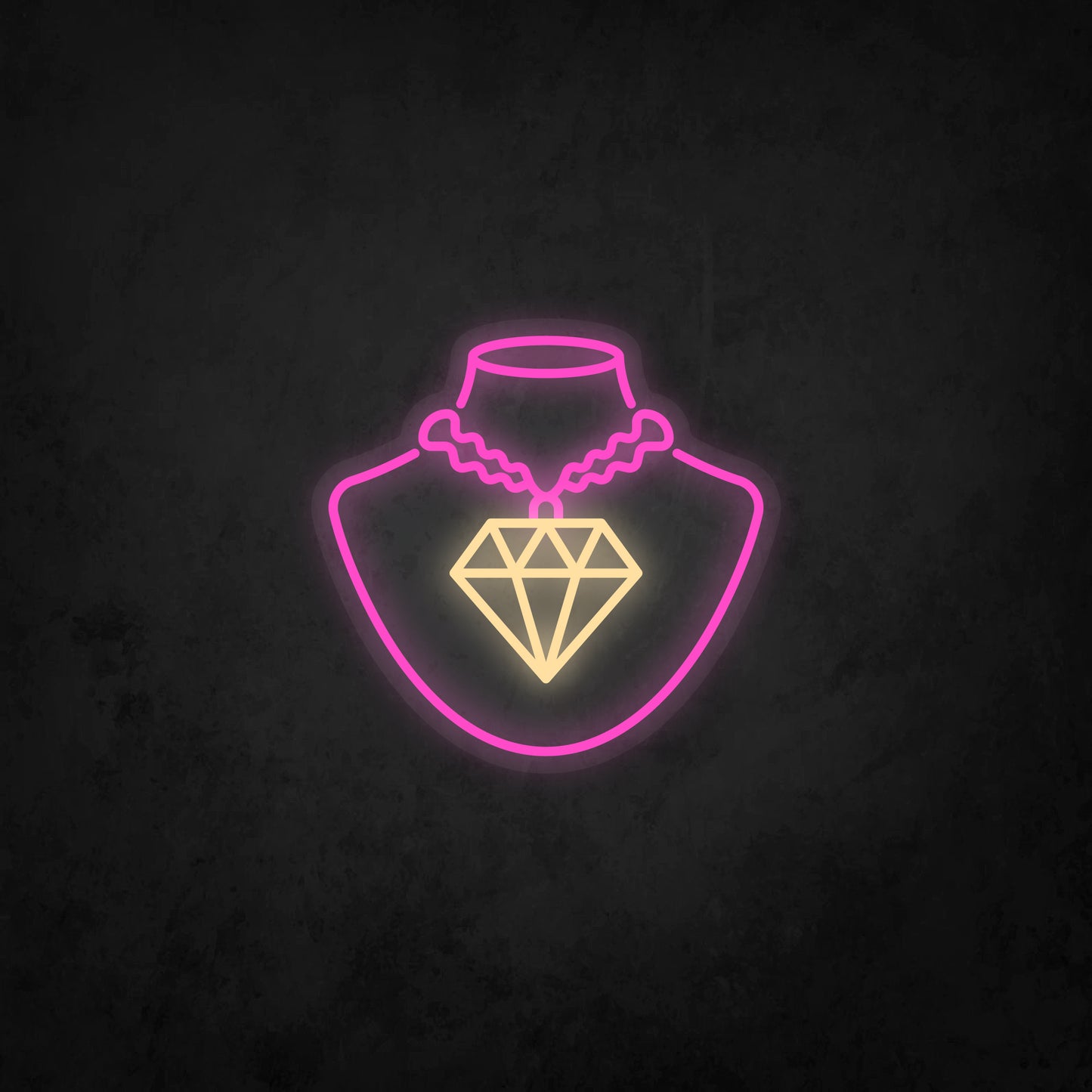 LED Neon Sign - Diamond Necklace