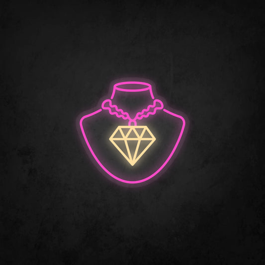 LED Neon Sign - Diamond Necklace