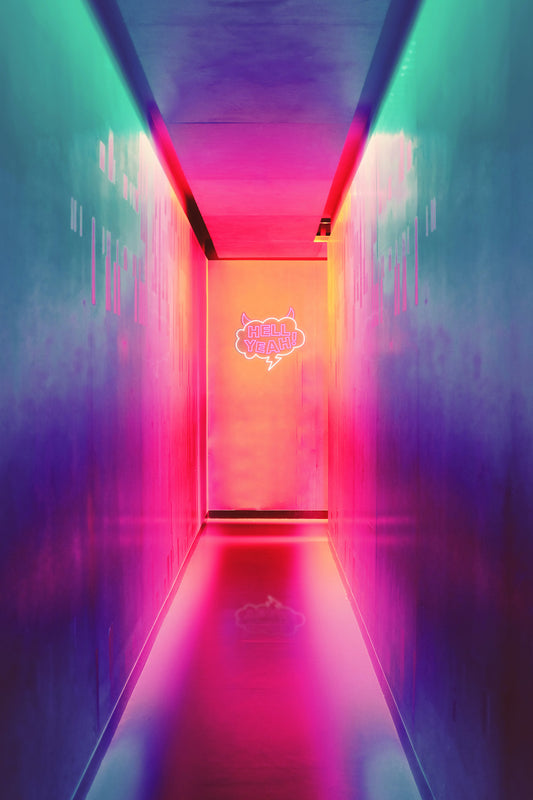 LED Neon Sign - POP ART - Hell Yeah!