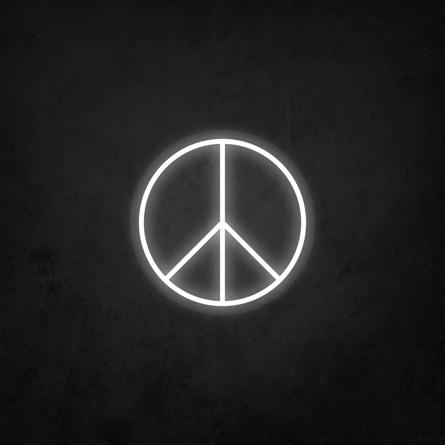 LED Neon Sign - Peace Logo