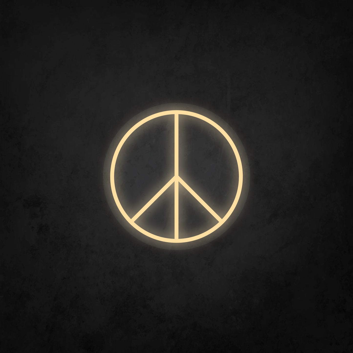 LED Neon Sign - Peace Logo