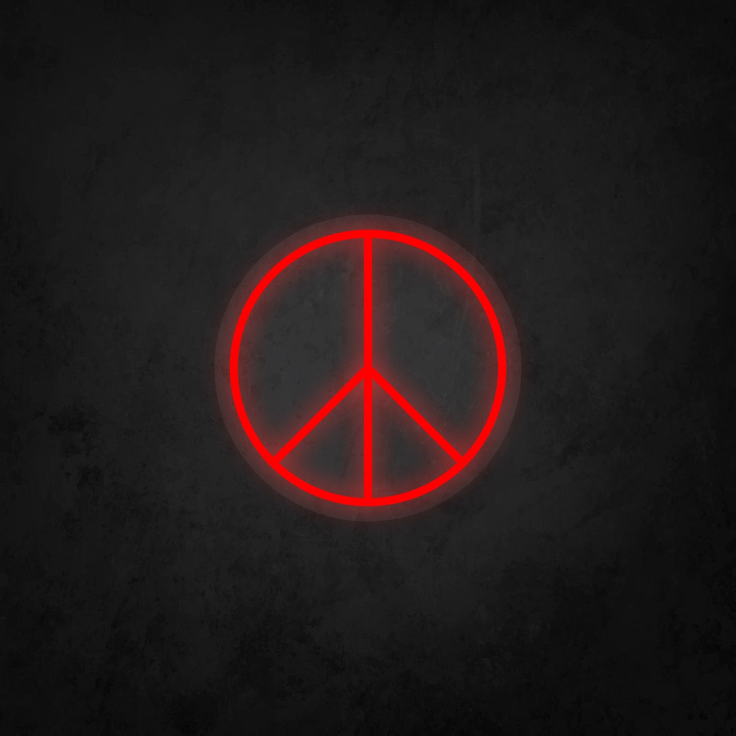 LED Neon Sign - Peace Logo