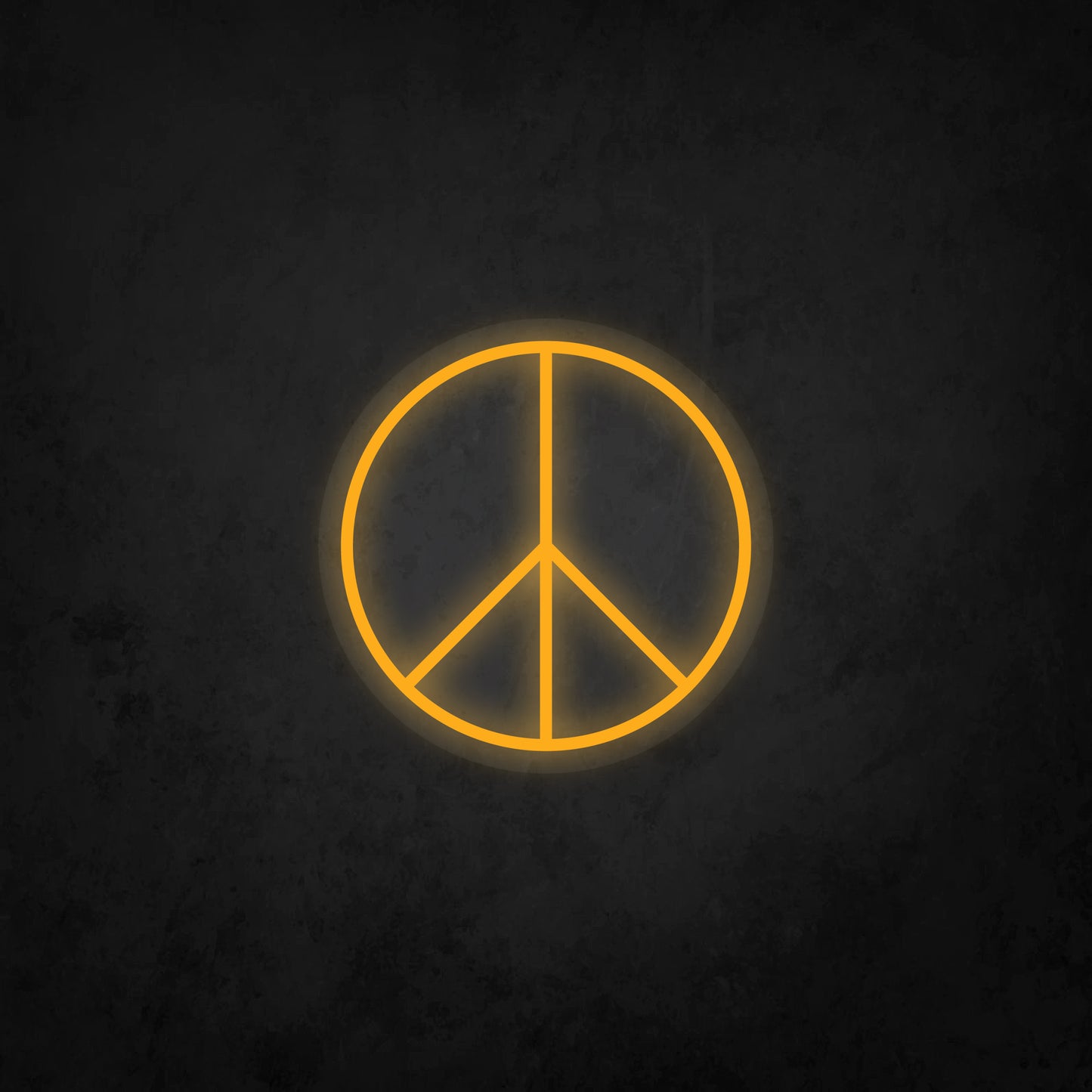 LED Neon Sign - Peace Logo