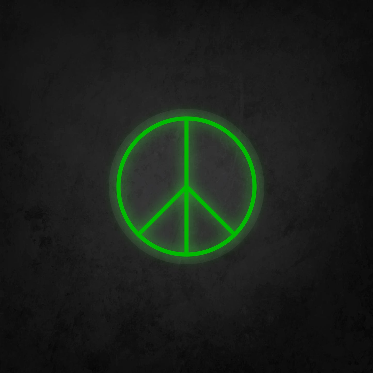 LED Neon Sign - Peace Logo