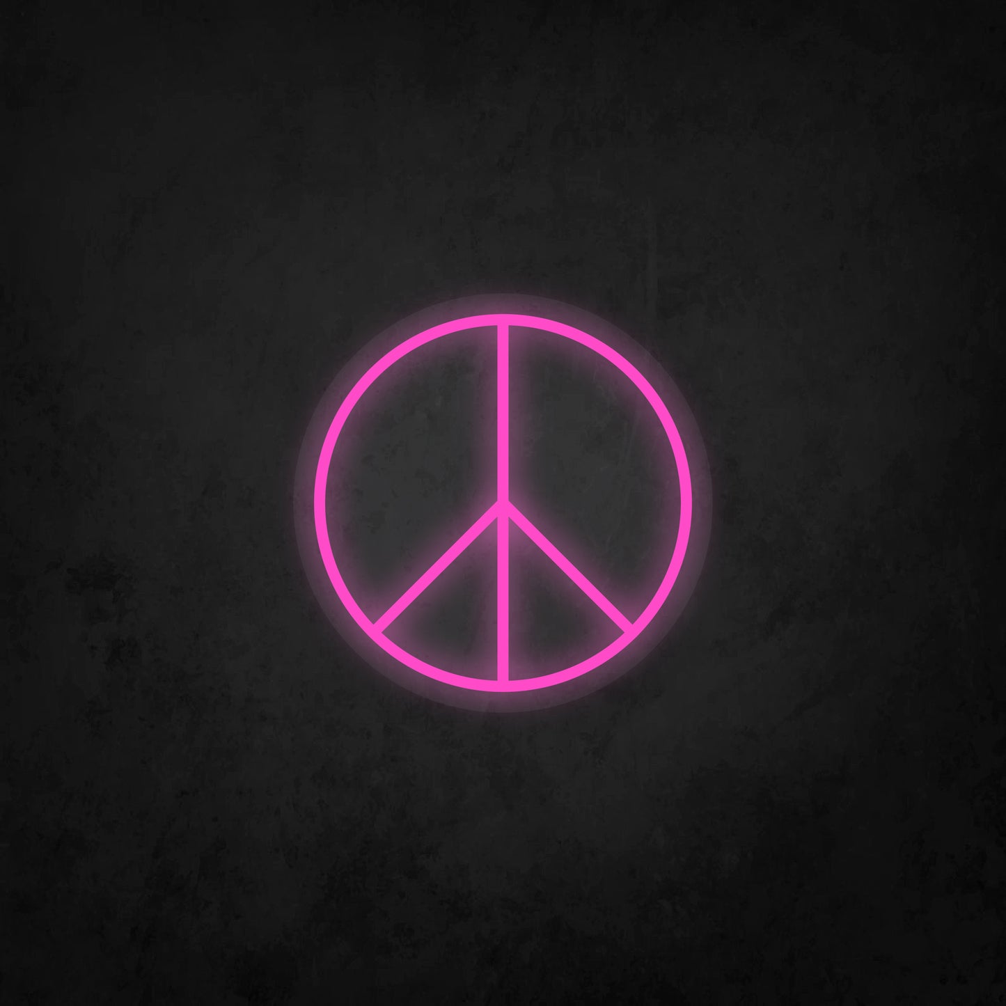 LED Neon Sign - Peace Logo