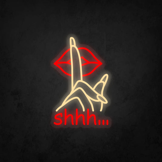 LED Neon Sign - shhh...