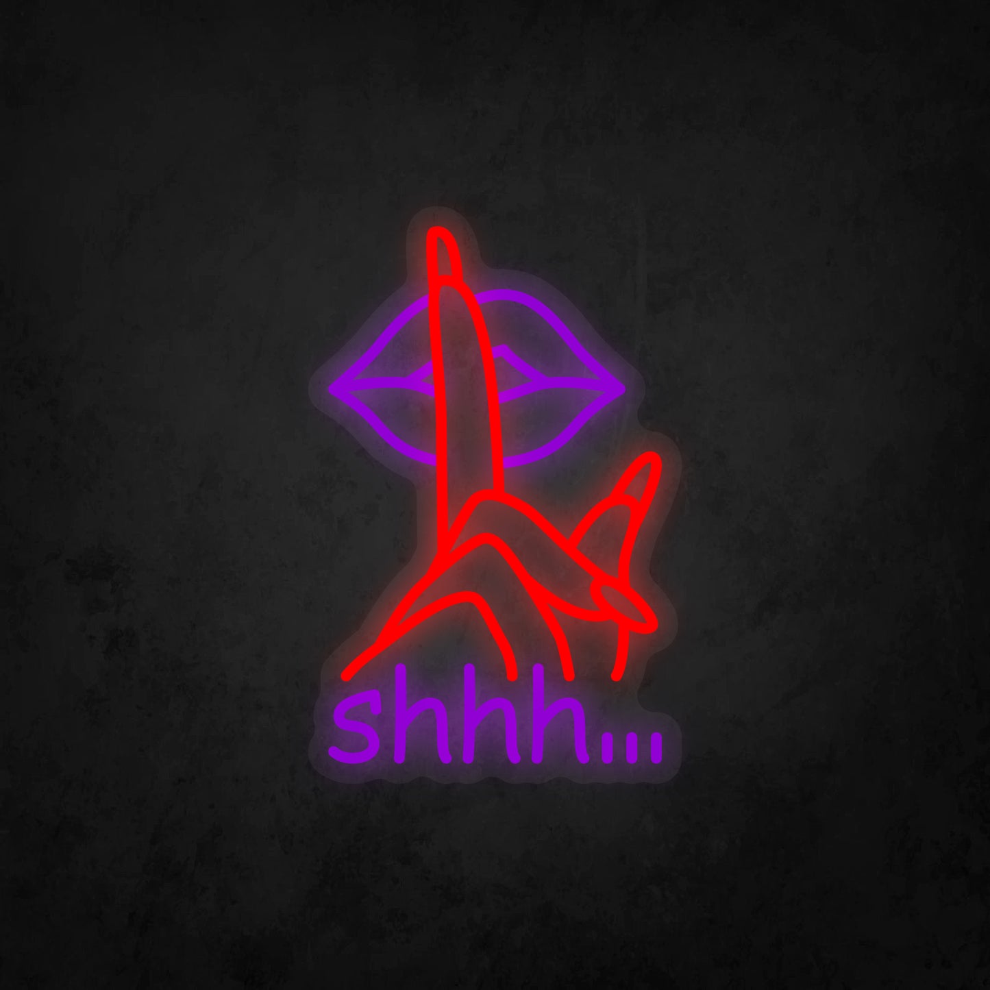 LED Neon Sign - shhh...