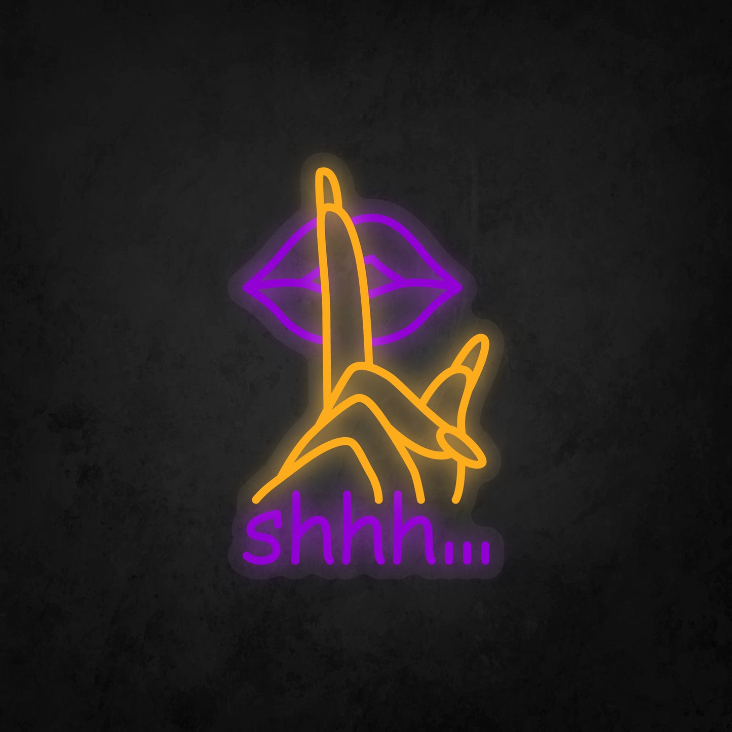 LED Neon Sign - shhh...