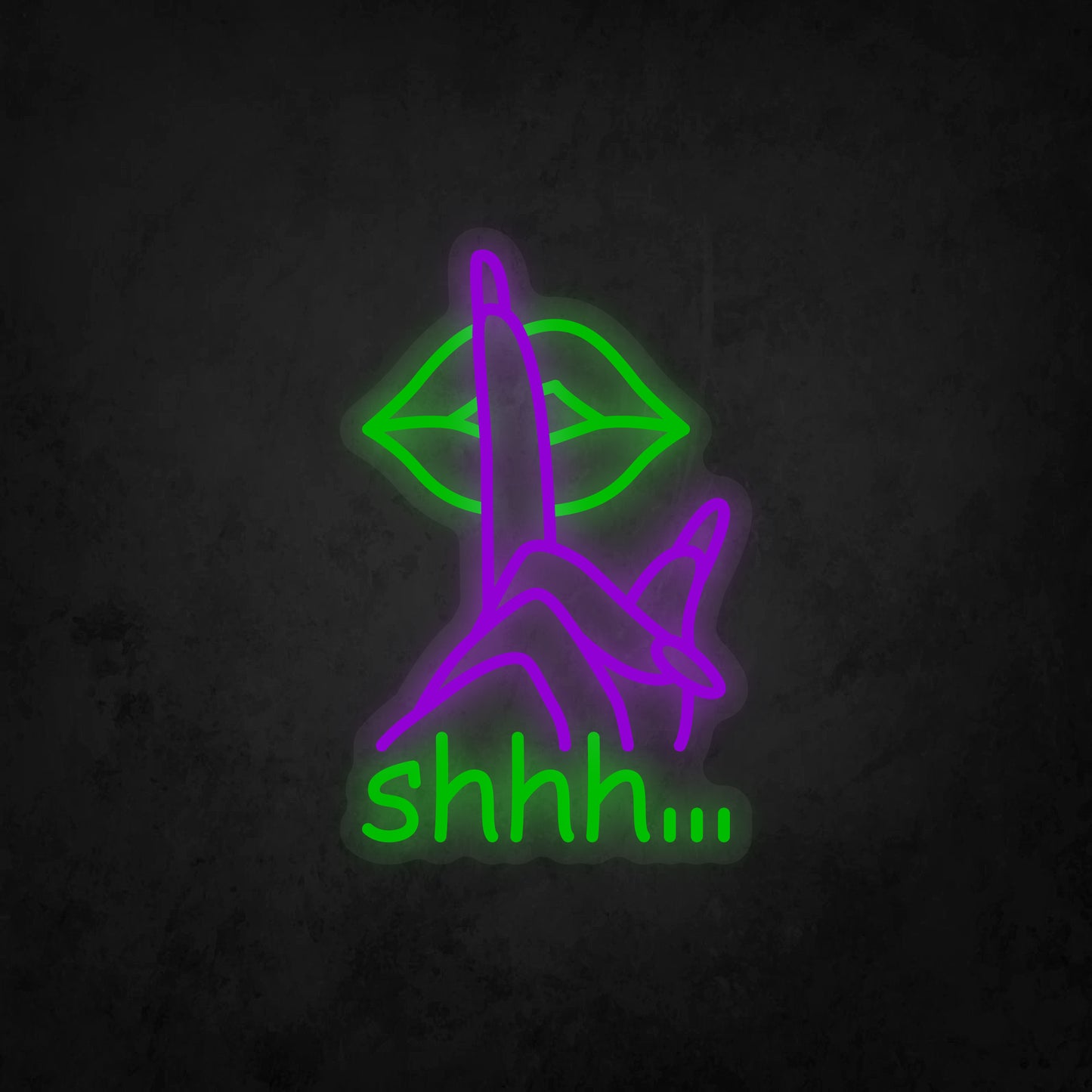 LED Neon Sign - shhh...