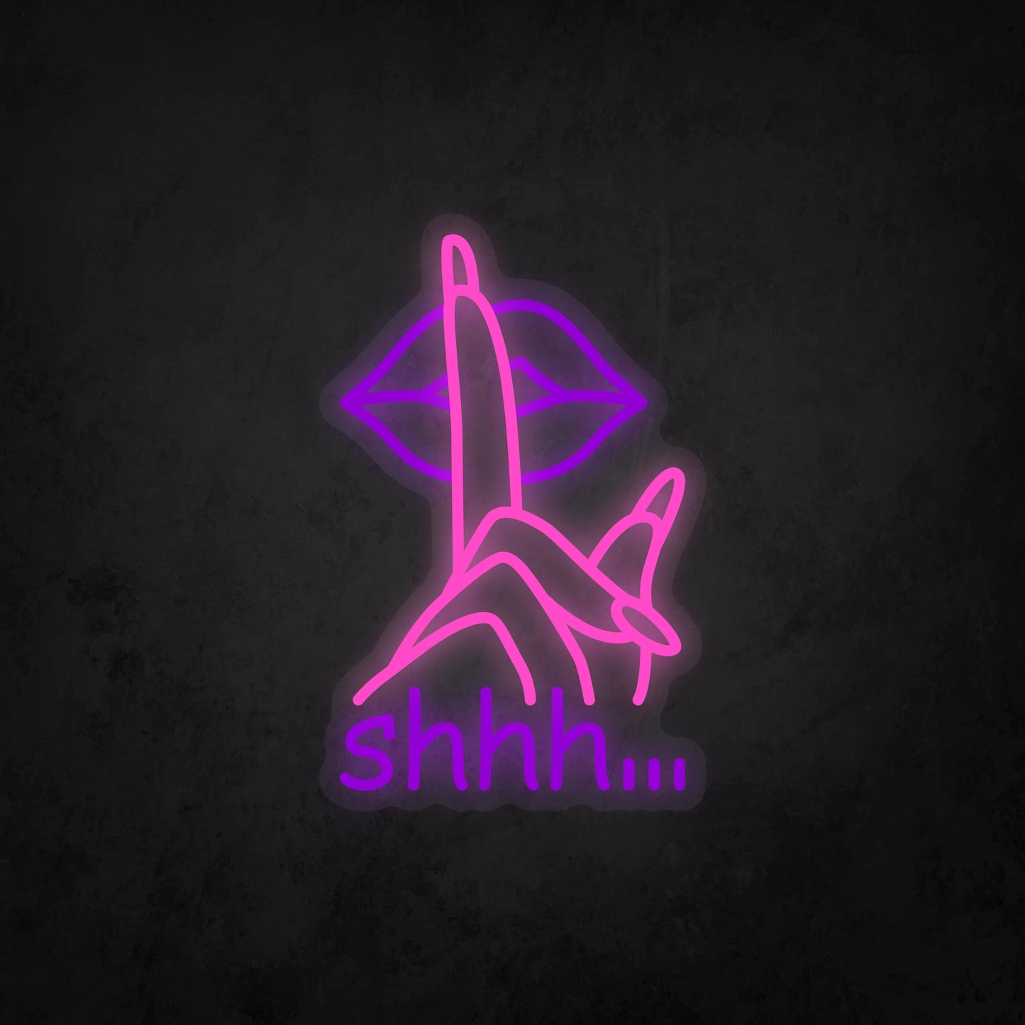 LED Neon Sign - shhh...