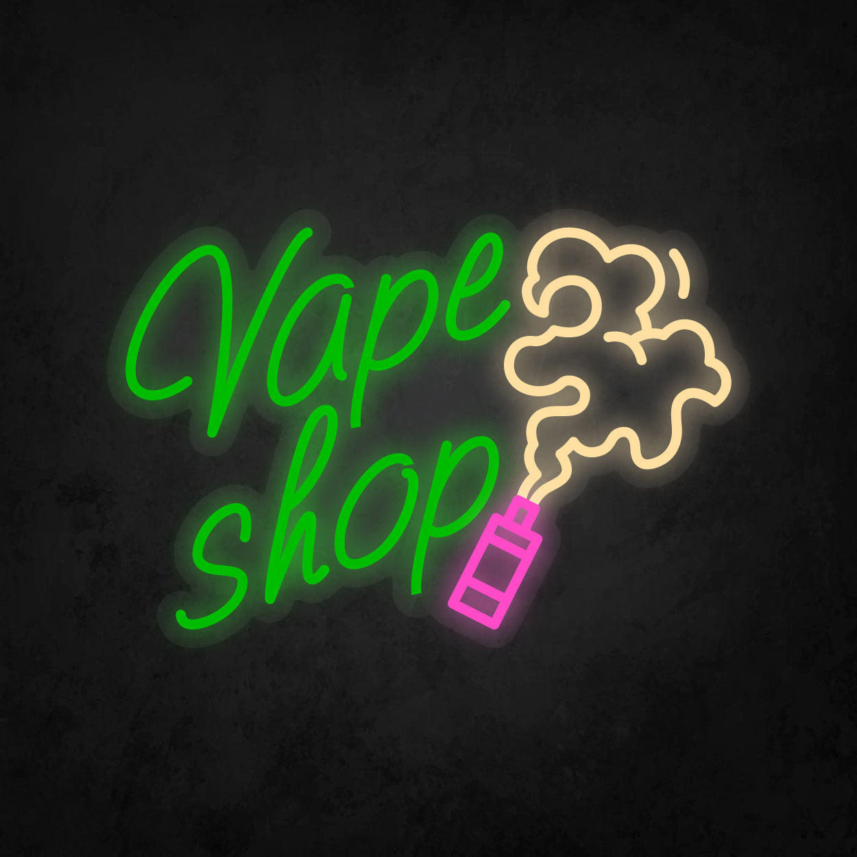 LED Neon Sign - Vape Shop Medium