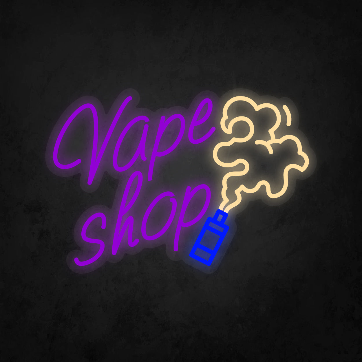 LED Neon Sign - Vape Shop Medium