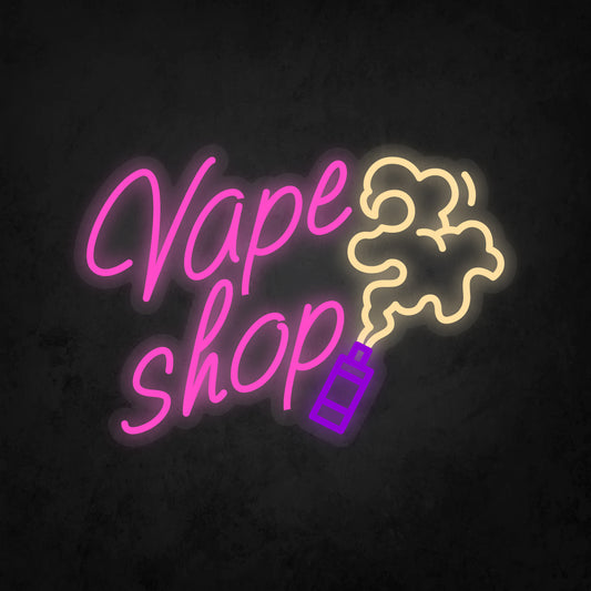 LED Neon Sign - Vape Shop Medium