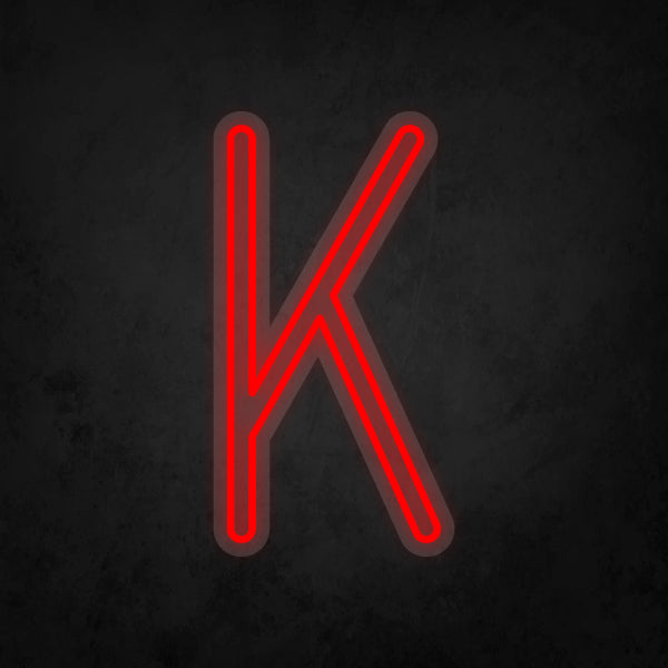 LED Neon Sign - Alphabet - K