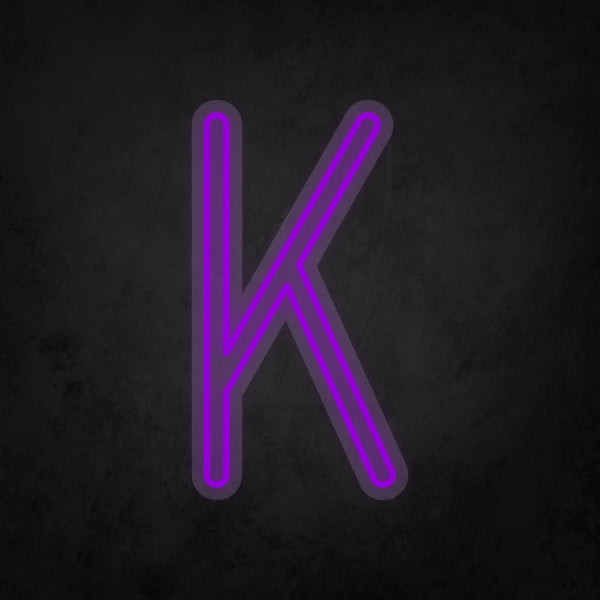 LED Neon Sign - Alphabet - K