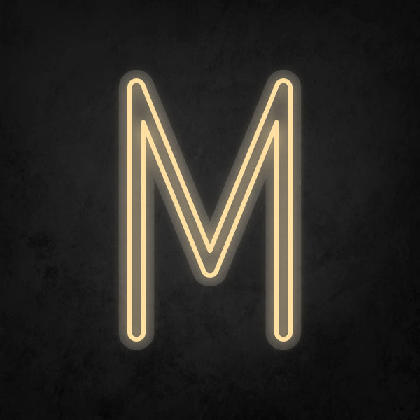 LED Neon Sign - Alphabet - M
