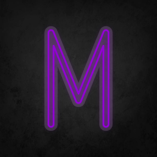 LED Neon Sign - Alphabet - M