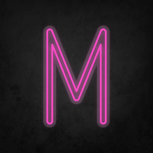 LED Neon Sign - Alphabet - M