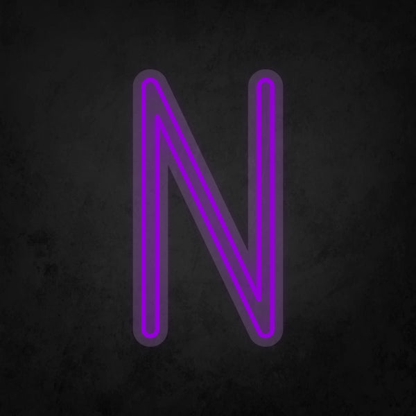 LED Neon Sign - Alphabet - N