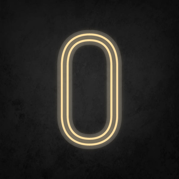 LED Neon Sign - Alphabet - O