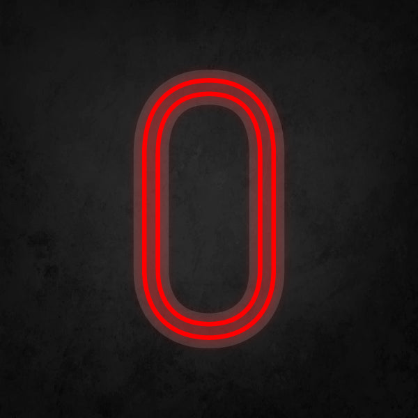 LED Neon Sign - Alphabet - O
